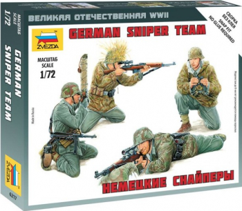 Zvezda 6217 - 1 72 GERMAN SNIPER TEAM 