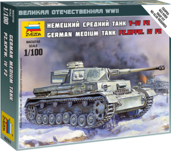 Zvezda 6251 - 1 100 PANZER IV AUSF. F2 
