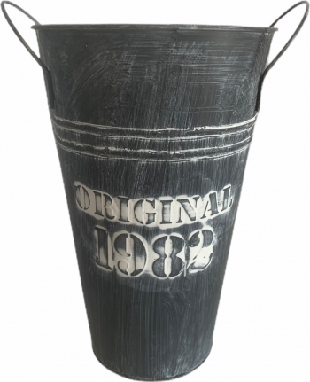 Ghiveci flori negru 25 cm