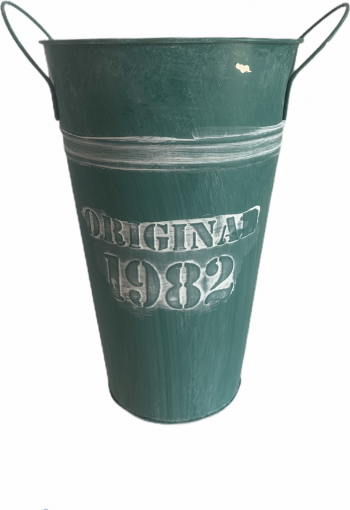 Ghiveci flori verde 25 cm 
