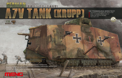 MENG TS-017 - 1 35 GERMAN A7V TANK KRUPP 
