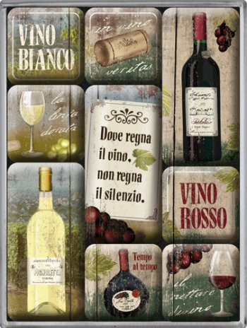 Set magneti - Vino Rosso - Bianco 