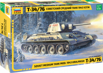 Zvezda 3689 - 1 35 T -34/76 MOD.1943 URALMASH
