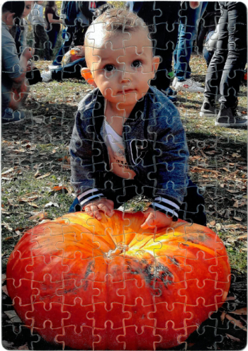 Puzzle personalizat cu poza si text A4 96 piese 