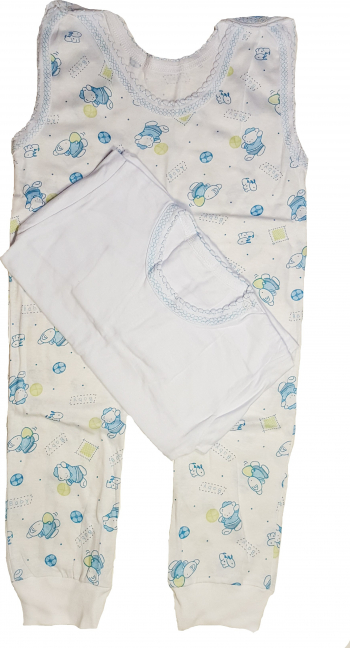 Set salopeta si bluza Minis Boutique 12-18 luni 