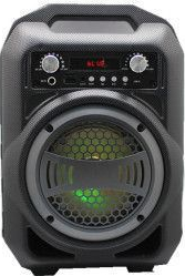 Boxa Activa Portabila Bluetooth Soundvox TM BS-12 USB TF/SD Card Aux Radio FM Lumini Neagra