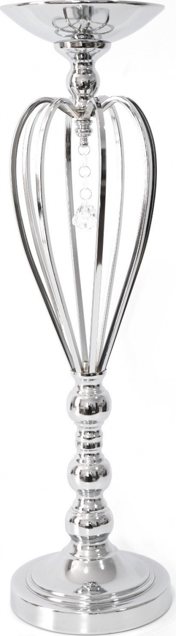 Vaza cu decor elegant cu lant argintie 57 cm OEM 