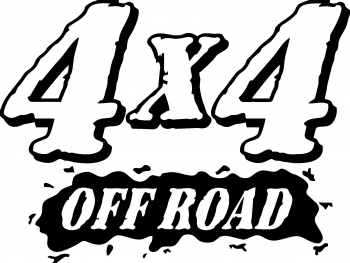 Sticker decorativ auto 4x4 off road 30x22 cm 