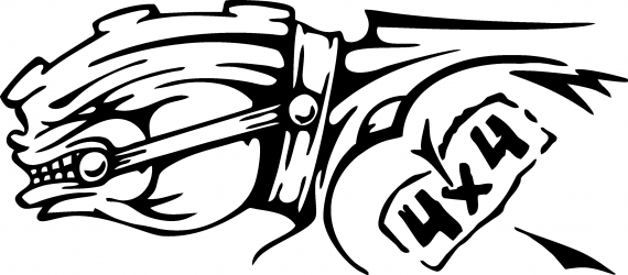 Sticker decorativ auto Animal offroad 20x9 cm 
