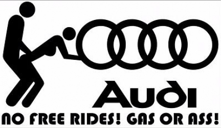 Sticker decorativ auto Audi 15x9cm 