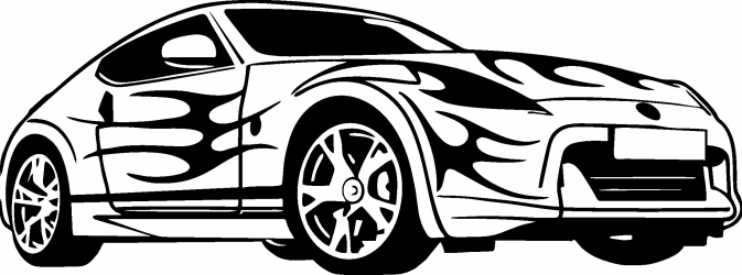 Sticker decorativ auto Car sticker 15x5 cm 