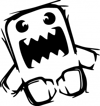 Sticker decorativ auto Creepy doll 15x15 cm 