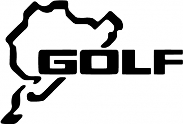 Sticker decorativ auto Golf 15x10cm 