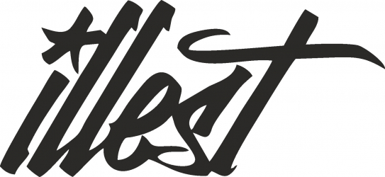 Sticker decorativ auto Illest 15x7 cm 