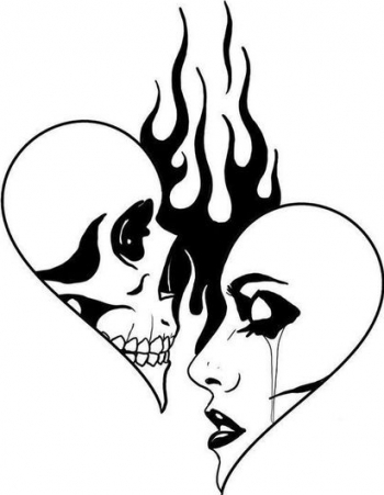 Sticker decorativ auto mad love 20x25cm 