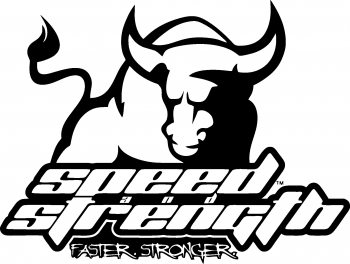 Sticker decorativ auto Speed and strength 13x10 cm 