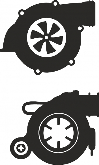 Sticker decorativ auto Turbo charger pack 9x15 cm