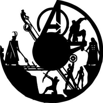 Sticker decorativ perete / geam Avengers 30x30cm 