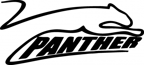 Sticker decorativ perete / geam si auto Panther 13x6 cm 