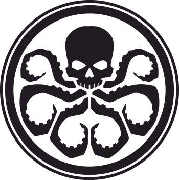 Sticker decorativ perete / geam si auto Pirate octopus 15x15 cm 