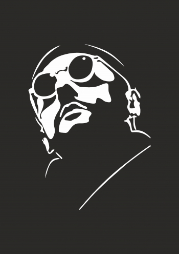 Sticker decorativ perete / geam si auto Portrait Leon Killer 21x30 cm 