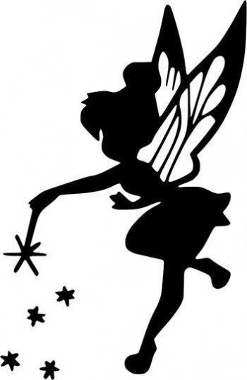 Sticker decorativ perete / geam Tinkerbel 16x25cm 