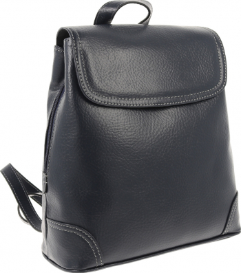 Rucsac de dama din piele moale bleumarin inchis MAGAZINUL DE GENTI model 97 