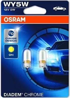 Shah in progress flexible Osram LEDriving Premium WY5W 12V Galben Chrome 2-buc la CEL.ro