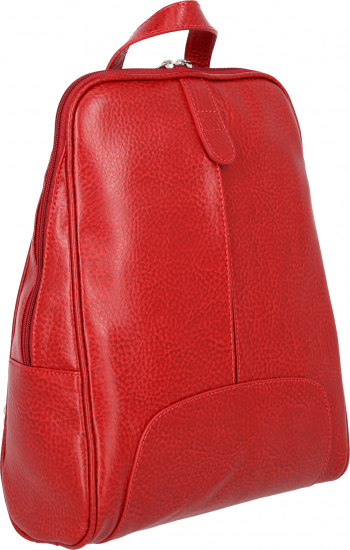 Rucsac de dama din piele moale rosie model 250 MAGAZINUL DE GENTI 