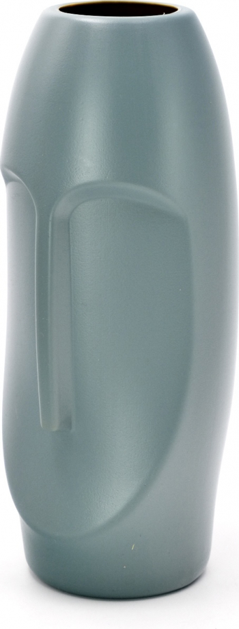 Vaza decorativa asimetrica plastic gri 25 x 6 xm 