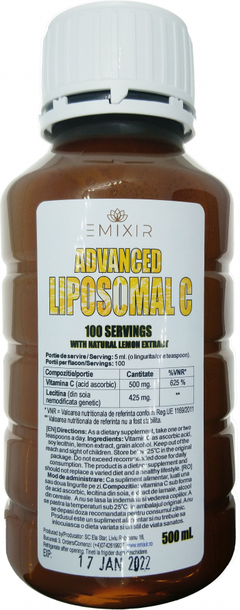 Advanced Liposomal C 100 portii 500ml vitamina C lipozoma 