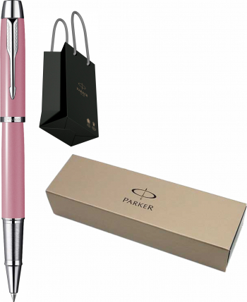 Roller Parker IM Standard Pink CT Personalizat prin Gravura Laser cu Punga Parker 