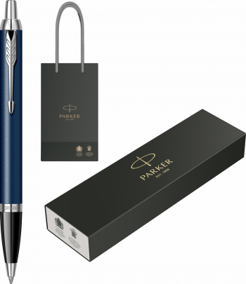 Pix Parker IM Royal Matte Blue CT Personalizat prin Gravura Laser in Punga Parker 