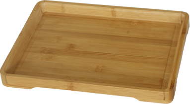 Tava dreptunghiulare RAKI bambus pentru prezentare 40x30xh2 5 cm 