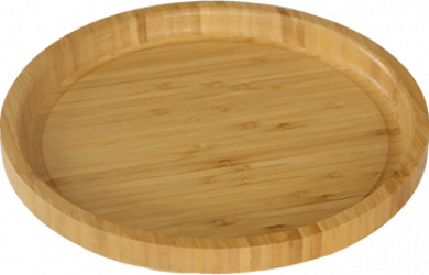 Tava rotunda din bambus RAKI pentru servire 25xh2 5 cm 