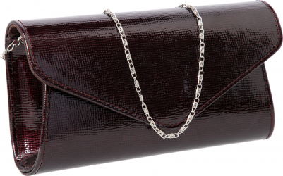 Plic elegant visiniu striat din piele lac model 08 MAGAZINUL DE GENTI 