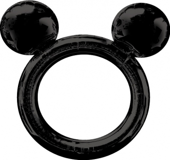 Balon figurina rama Mickey Mouse negru 68 cm x 63 cm 