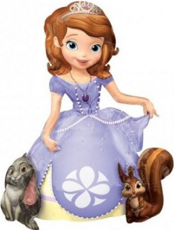 Balon figurina airwalkers Sofia the First 93x121 cm multicolor Anagram 