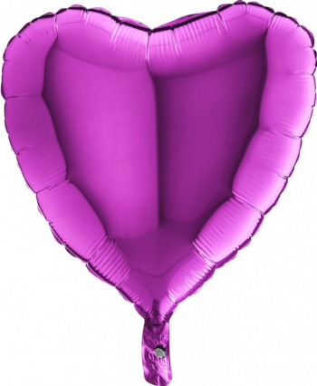 Balon folie inima mov 45 cm 