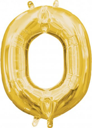 Balon folie litera O auriu 100 cm 