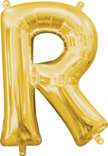 Balon folie litera R auriu 100 cm 