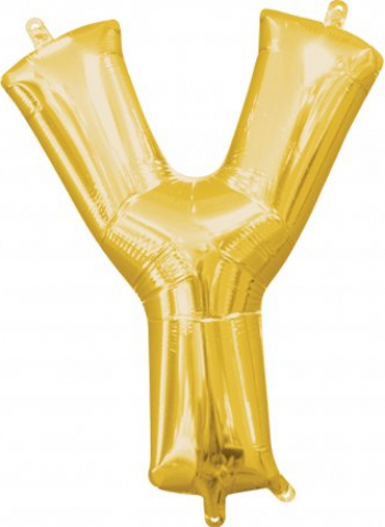 Balon folie litera Y auriu 100 cm 