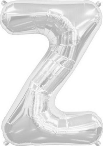 Balon folie litera Z argintiu 100 cm 