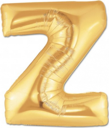 Balon folie litera Z auriu 100 cm 