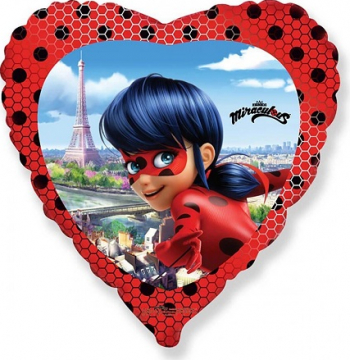 Balon folie Miraculous multicolor 45 cm 