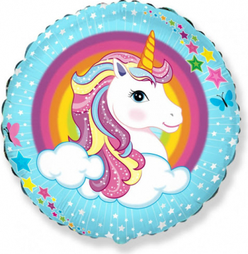 Balon folie Unicorn multicolor 45 cm 