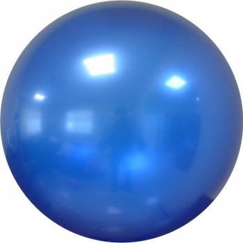 Balon latex chrome bubble albastru 61 cm 