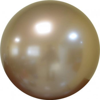 Balon latex chrome bubble auriu 46 cm 