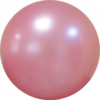Balon latex chrome bubble roz 46 cm 