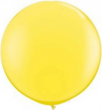 Balon latex jumbo 45 cm galben 